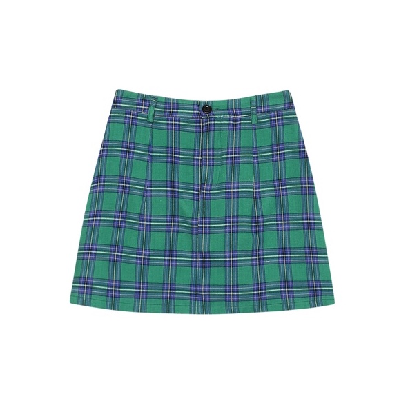 Usthebasic - Chân váy Checked Back Pocket Skirt