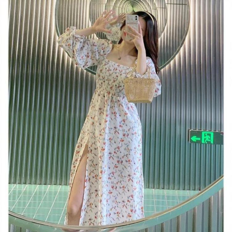 Váy Hoa Nhí Đẹp, chất Lụa Sieeuy mịn, Kiểu dáng dáng dài tay | BigBuy360 - bigbuy360.vn