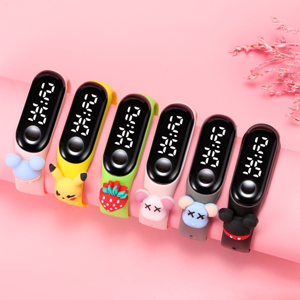 Đồng hồ cảm ứng thông minh chống nước có đèn led cho bé