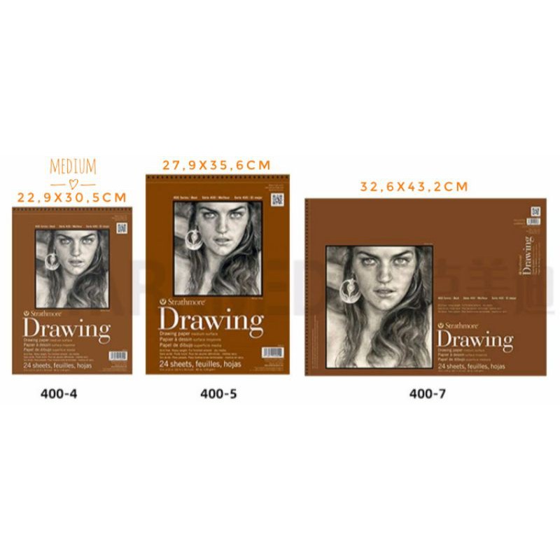 |Order| Sổ vẽ Strathmore 400 Series Drawing - Smooth Surface/Medium Surface