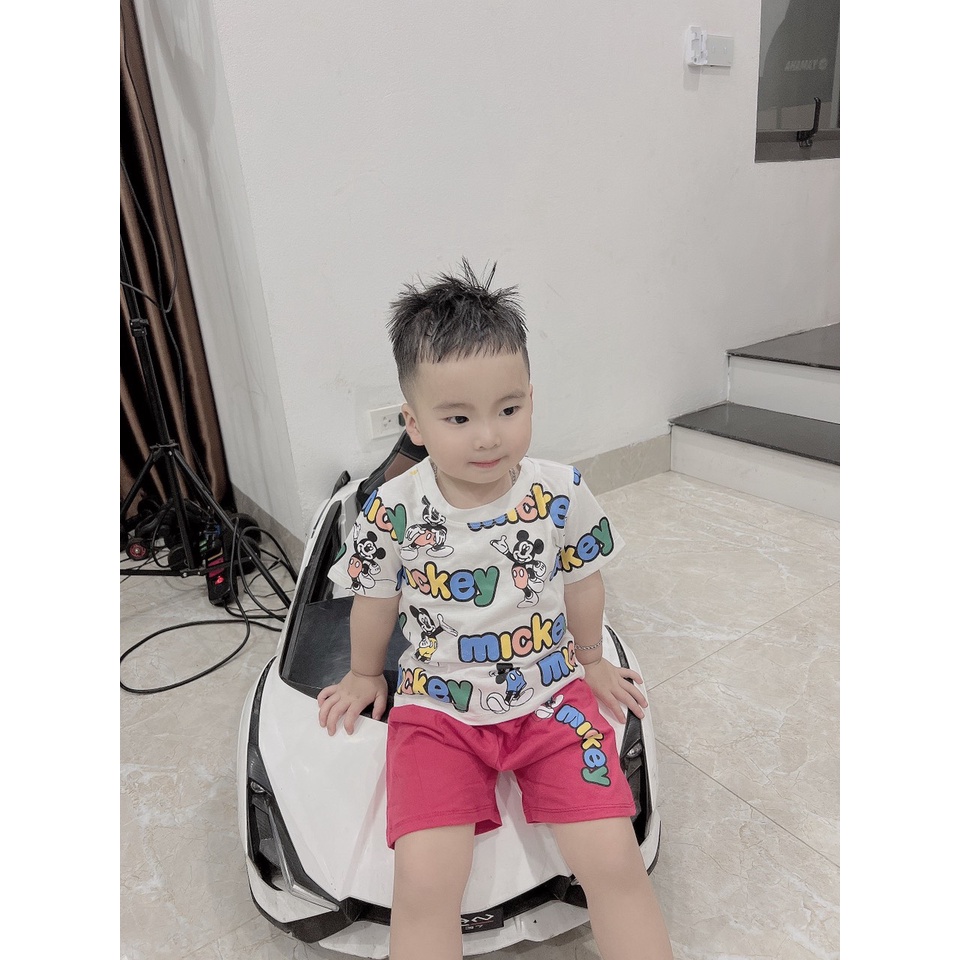 A785- SET 2 BỘ MICKY QUẦN ĐỎ VÀNG