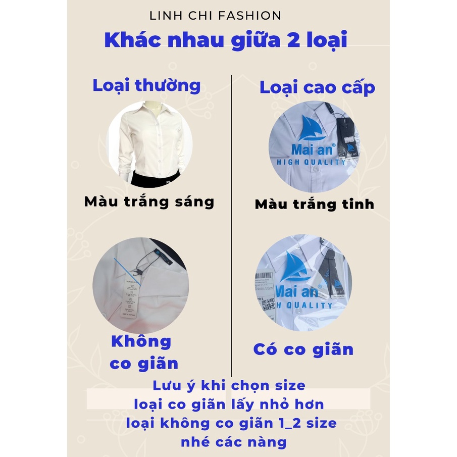 Sơ mi trắng tinh MAI AN form co giãn hàng loại 1