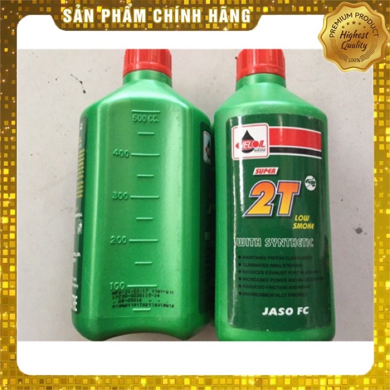 Nhớt thơm cho xe 2 thì VELOIL 2T 500ml - dùng xe xipo mùi dâu