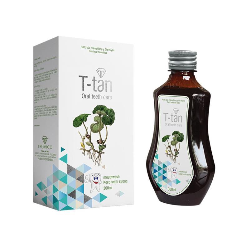 Nước Súc Miệng T-Tan 300ml Chuyên Trị Sâu Răng, Nhiệt Miệng, Chảy Máu Chân Răng, Viêm Lợi, Ê buốt răng, Hội Miệng.