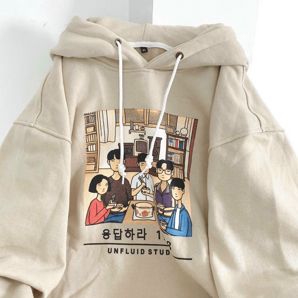 Áo hoodies sweater form to y hình pc hàn quốc tôn dáng cho các bạn trẻ KME