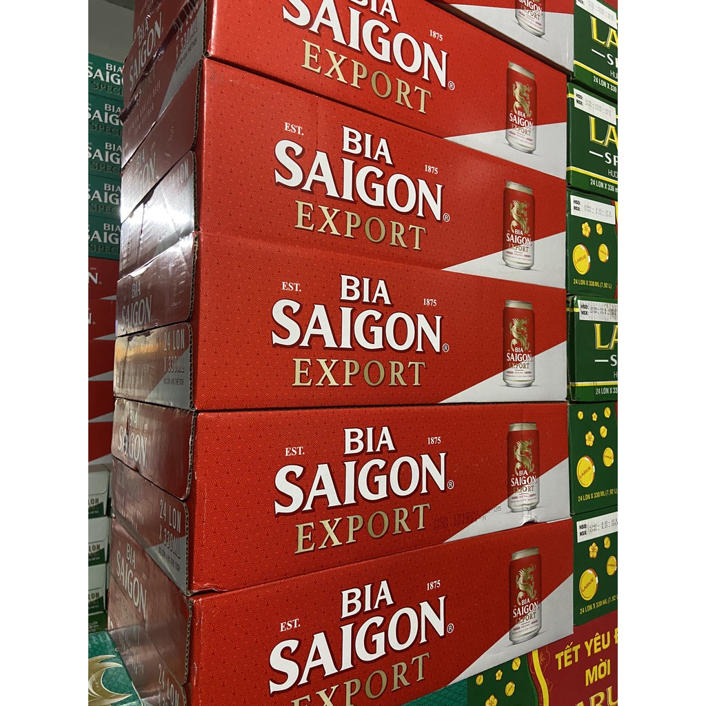 Lon Lẻ Bia Saigon Export - Sài Gòn Đỏ 330ml/Lon