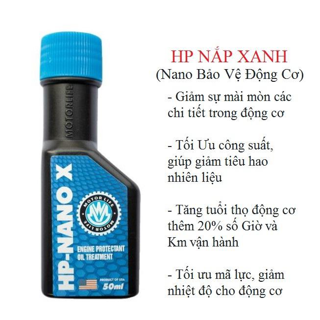 PHỤ GIA NHỚT HP NANO X BẢO VỆ ĐỘNG CƠ HÀNG CHÍNH HÃNG NHẬP KHẨU USA