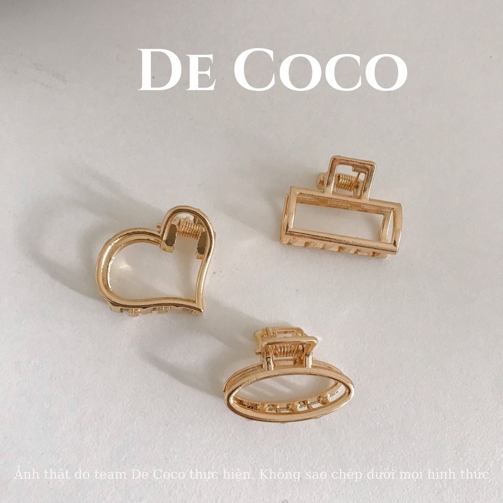 Kẹp tóc mái Hàn Quốc, kẹp tóc kim loại mini Lime decoco.accessories