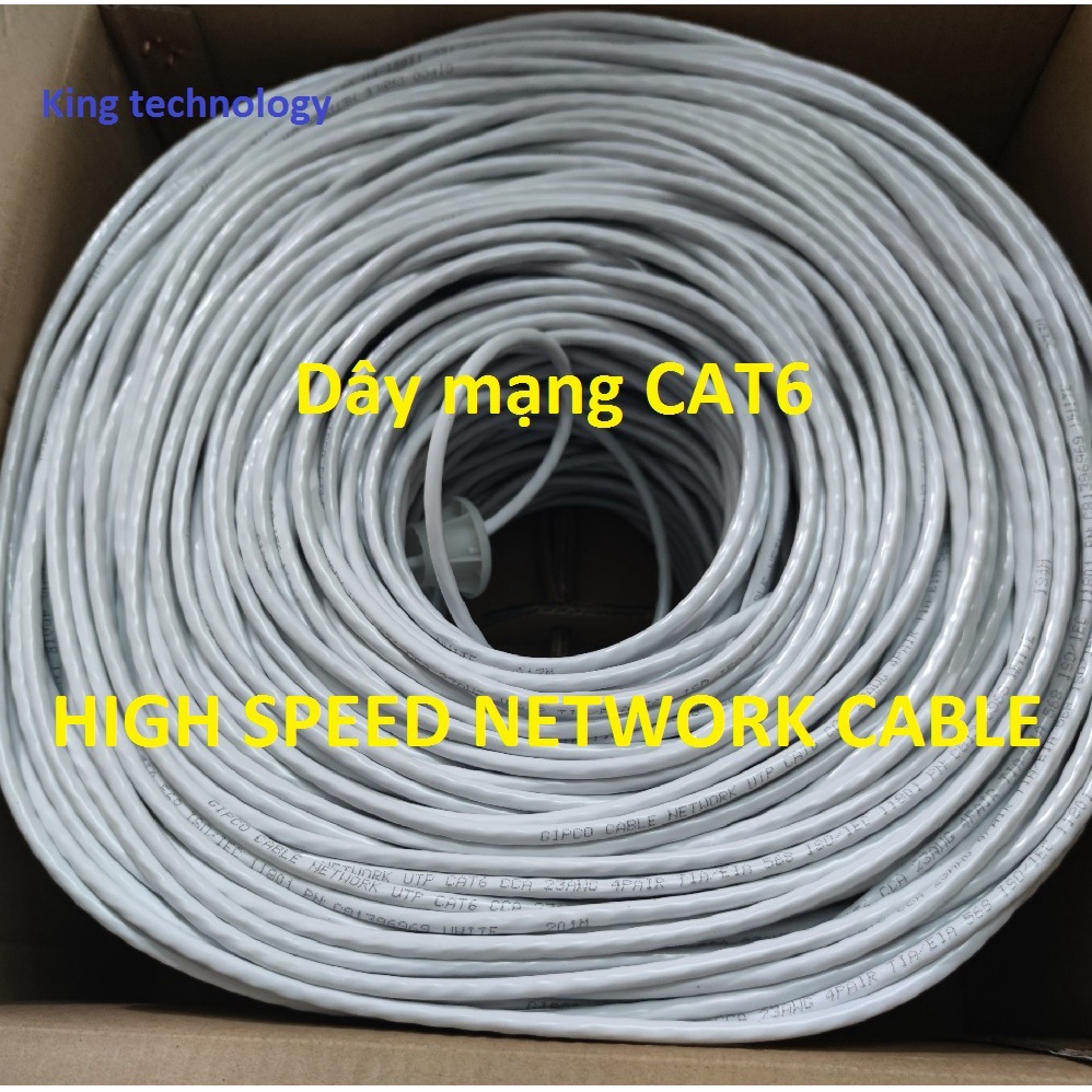 Dây Mạng Cat6 Bấm Sẵn 2 Đầu 10m 15m 20m 25m 30m 35m 40m 45m 50m 60m 70m 80m 100m - Cáp mạng