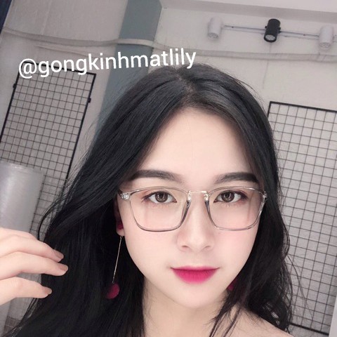 Gọng Kính Cận Vuông Dẻo Hàn L210 - Gọng Kính Mắt Vuông Nhựa Dẻo Lilyeyewear | BigBuy360 - bigbuy360.vn