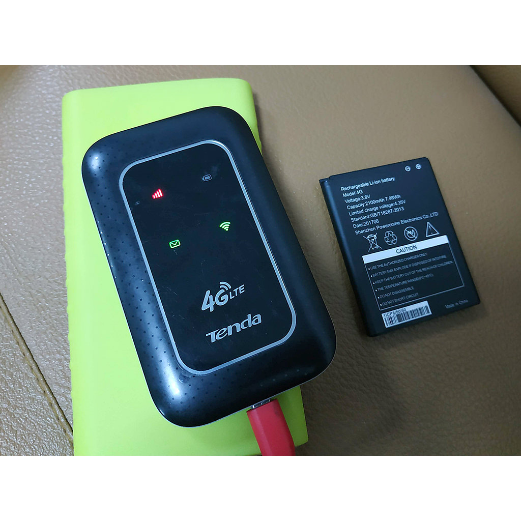 Pin cho Phát Wifi 4G Tenda 4G180, 4G185 dung lượng 2100mAh. Hàng chuẩn