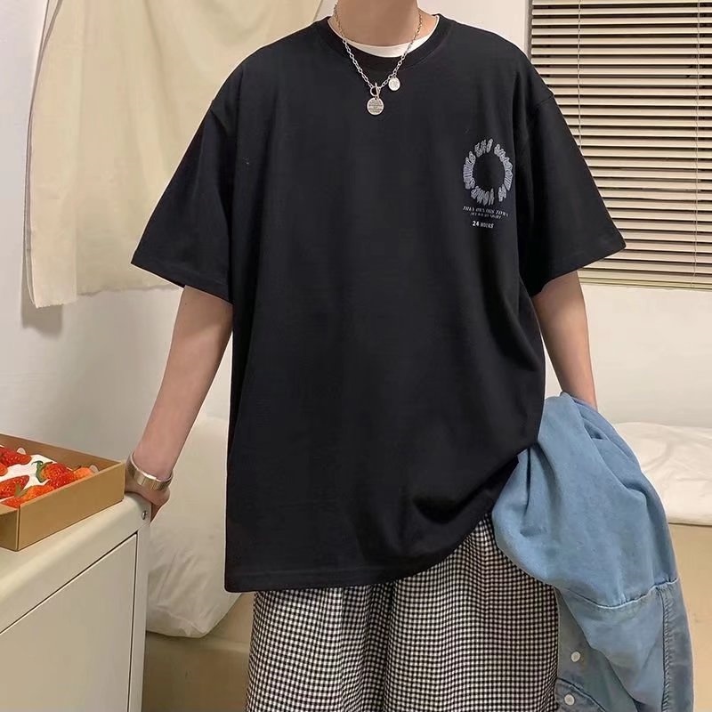 Áo Thun Dáng Rộng In Chữ Phong Cách Hip Hop Đường Phố Thời Trang Mùa Hè Cho Nam Và Nữ Size M-8XL