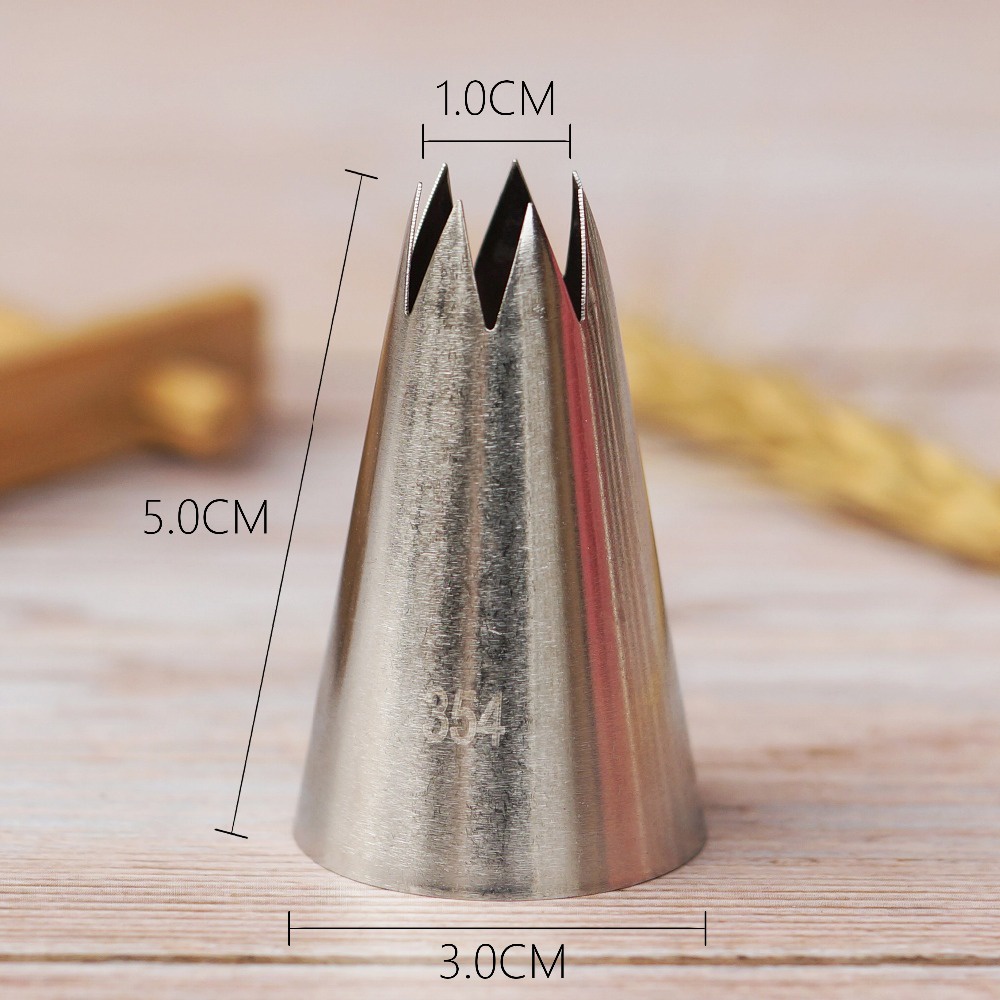 #Đuôi Bắt Bông Kem Trang Trí Bánh Bằng Thép Không Gỉ 354
