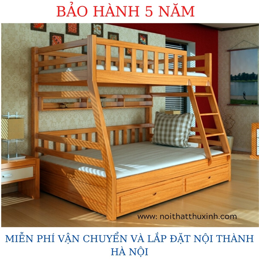 Giường 2 tầng trẻ em mẫu giường tầng đẹp cho bé trai