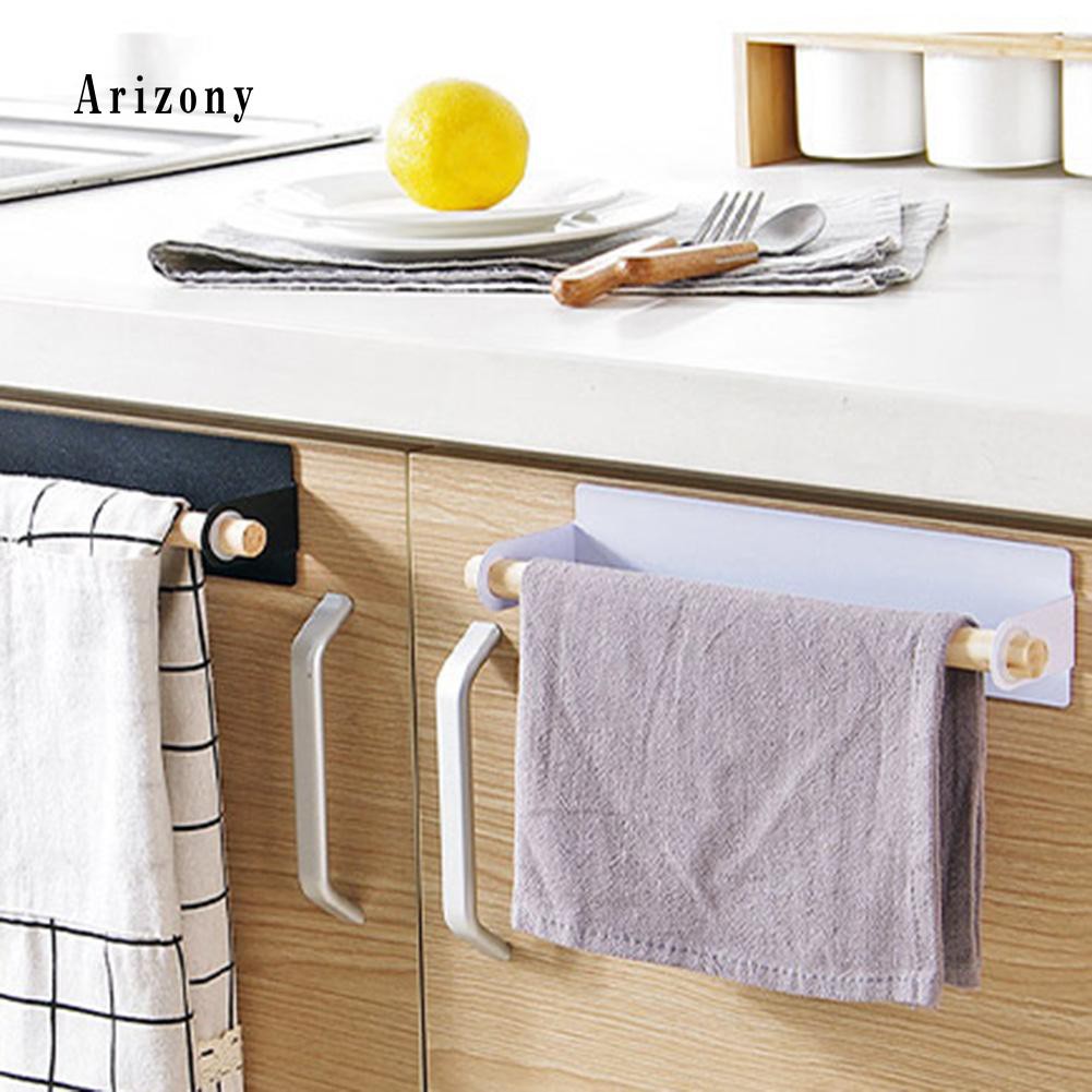 ✮Giá Sắt Treo Khăn Gắn Tường Tự Dính Tiện Dụng Cho Nhà Bếp / Phòng Tắm