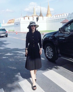Chân váy dập ly Thái Lan