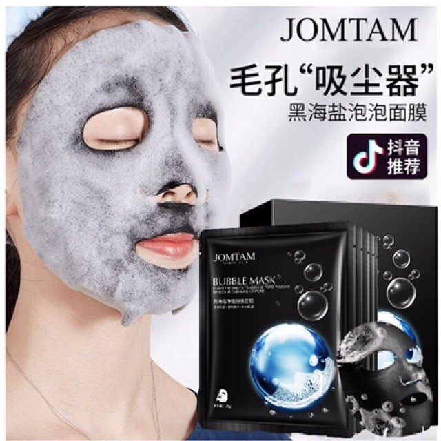 Mặt nạ thải độc sủi bọt muối biển đen JOMTAM nội địa trung | BigBuy360 - bigbuy360.vn