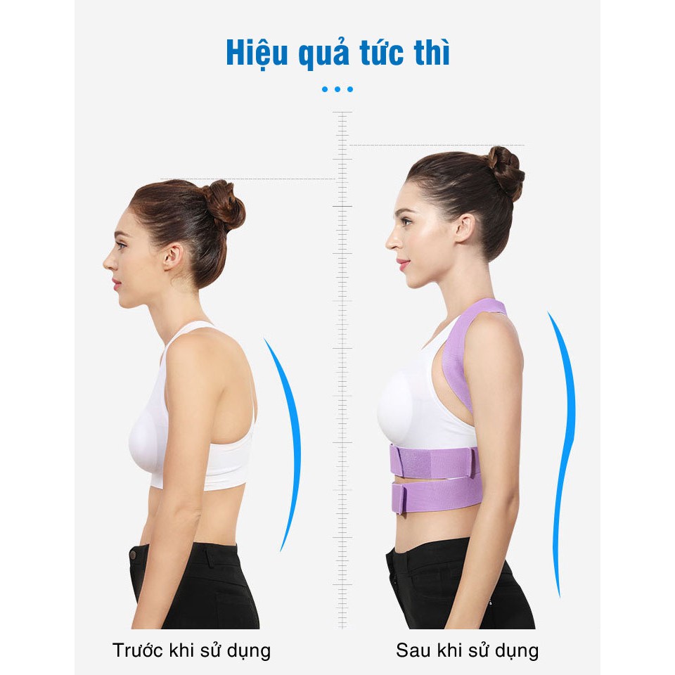 [Freeship] Đai Chống Gù Lưng Người Lớn, Dây Đeo, Đai Thẳng Lưng