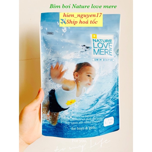 CHÍNH HÃNG Bỉm bơi NATURE LOVE MERE Hàn Quốc size L3 XL3