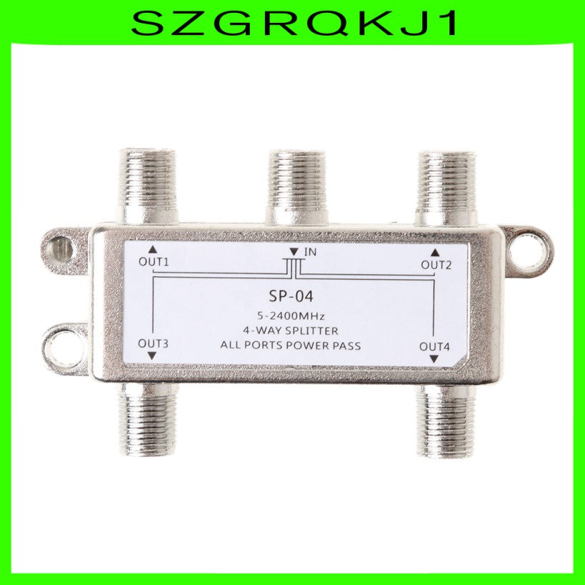 Bộ Chia Tín Hiệu Vệ Tinh 4 Cổng Catv Hdtv 5-2400mhz