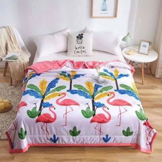 Chăn hè thu cotton đũi Bo Decor siêu mềm mịn thoáng mát nhập khẩu