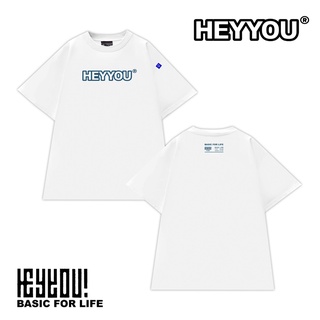 Áo thun HEYYOU BASIC LINE T-SHIRT 2021 WHITE/BLUE