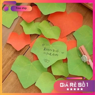 Giấy Nhớ Giấy Note Giấy Ghi Nhớ Hàn Quốc Hình Chiếc Lá Đẹp Cute Cho Học Sinh Sinh Viên Văn phòng phukienvppbinhduong