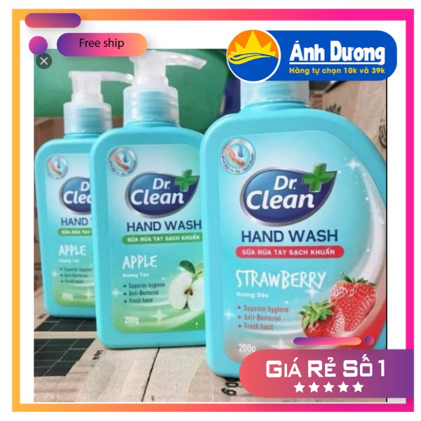 Nước rửa tay diệt khuẩn, hương thơm Dr. Clean