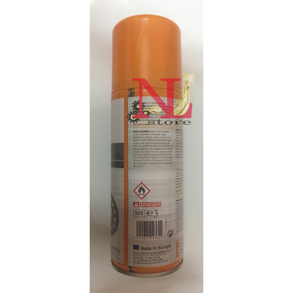 xịt bôi trơn sên repsol 400 ml