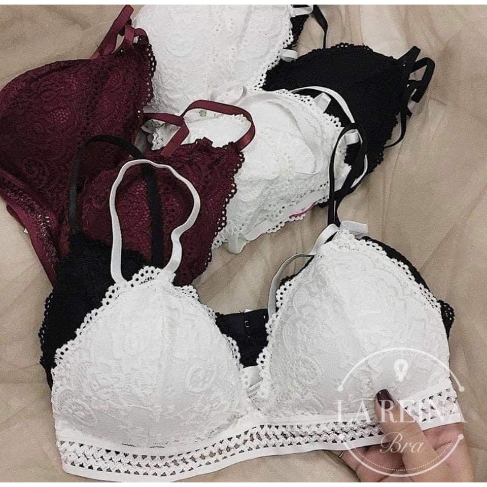 Áo lót nữ ⭐FREESHIP⭐ Áo Bra Ren Hoa Cúc Không Gọng Đệm Mỏng Cao Cấp La Reina (LRAB009) | BigBuy360 - bigbuy360.vn