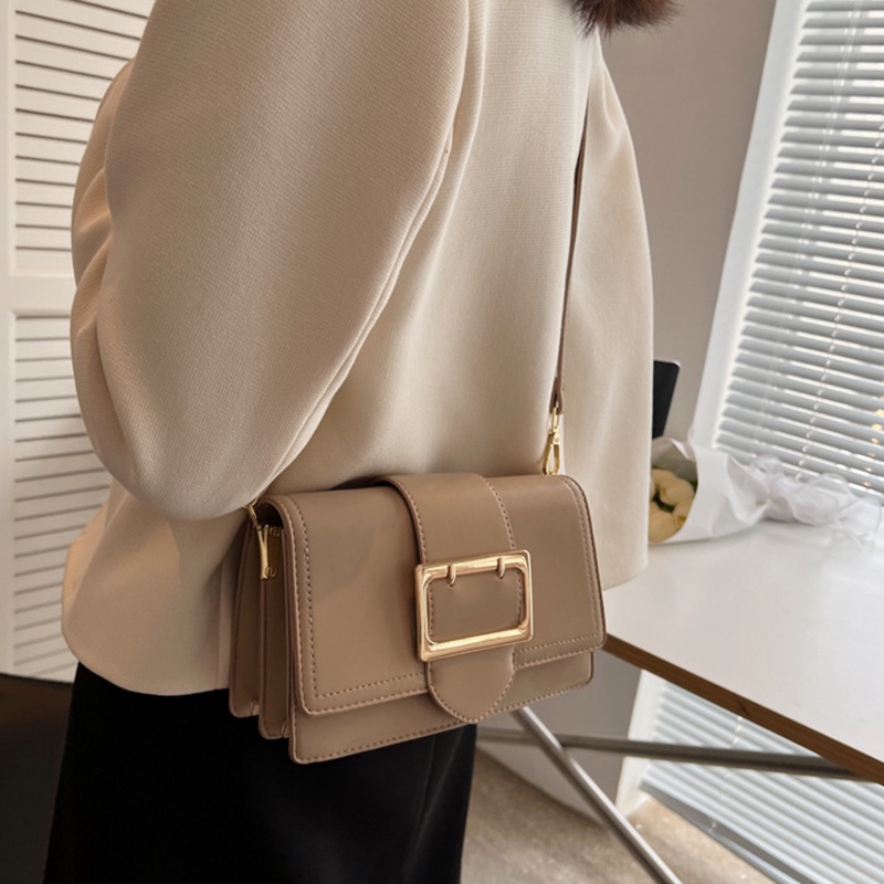 Túi Đeo Vai Hình Vuông Cỡ Nhỏ Phối Dây Xích Thời Trang Cho Nữ