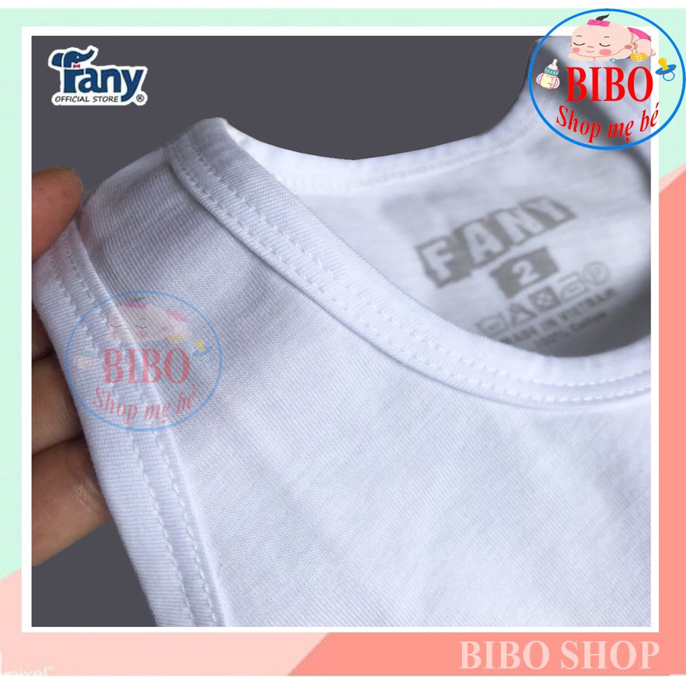 (Chất đẹp) ÁO THUN 3 LỖ 100%COTTON TRẮNG CHO BÉ MẶC NHÀ VẢI MÁT MỊN MỀM MẠI HIỆU FANY_3LO