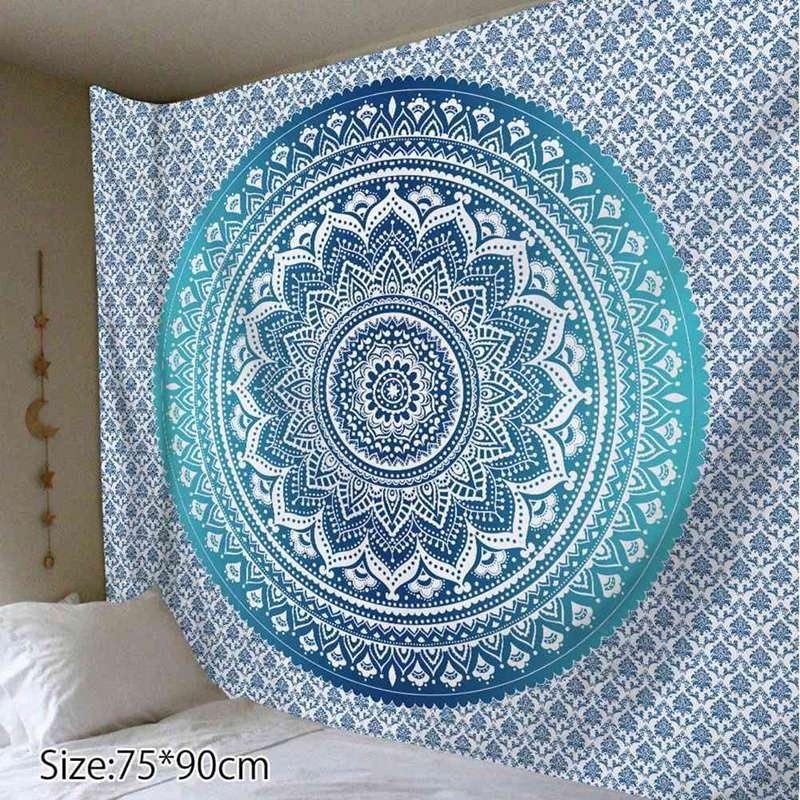 MANDALA Thảm Treo Tường Trang Trí Phong Cách Bohemian