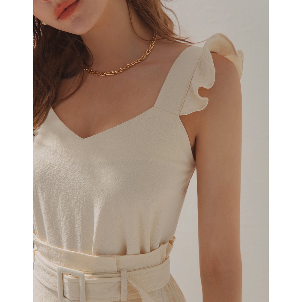 Áo không tay viền bèo dáng rộng nữ Air Space 2120121019 | BigBuy360 - bigbuy360.vn