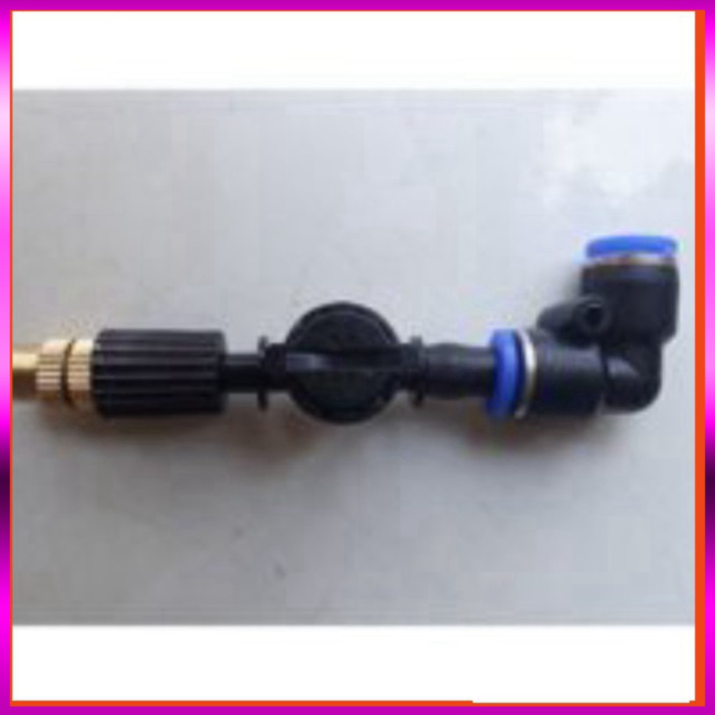 [GIÁ TỐT] 25m dây + 15 Béc phun sương 1 tia đồng,kèm chống nhỏ giọt và nối nhanh chữ Tê 8mm dùng tưới cây, tưới lan
