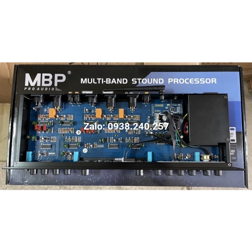 Máy nâng tiếng MBP MP-100 có bluetooth 5.0, cổng quang, usb có 2 màu mặt màu bạc và mặt màu đen - máy nâng tiếng hát