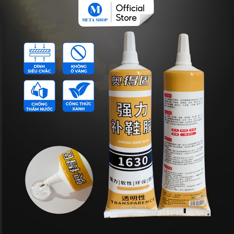 Keo Dán Giày Dép Chuyên Dụng 1630 Aodegu 60 ml - Dính Siêu Chắc, Trong Suốt - Có Kèm Phụ Kiện, Dụng cụ - Meta Shop