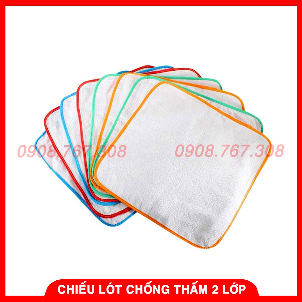 Chiếu Lót Chống Thấm 2 Lớp - Kích Thước: 30x30cm (Họa Tiết Ngẫu Nhiên) - SP000599