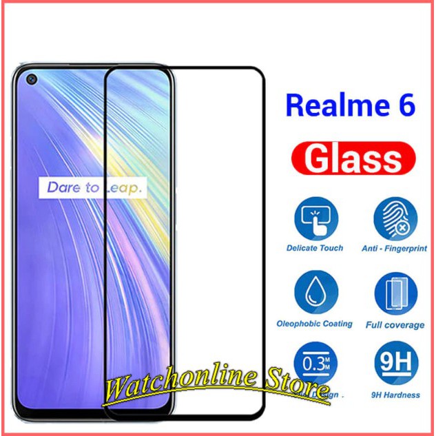 Cường lực full màn full keo cho Realme 6 / realme 6 pro không lấn màn