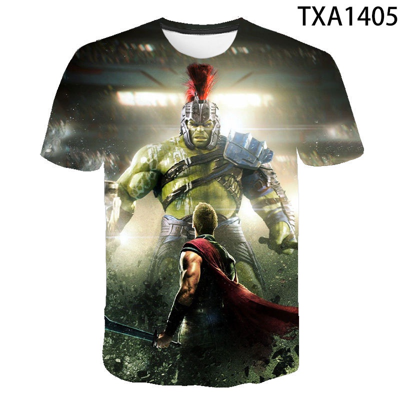 Áo Thun In Hình Hulk 3D HD Thời Trang Mùa Hè Dành Cho Bé Gái 2022