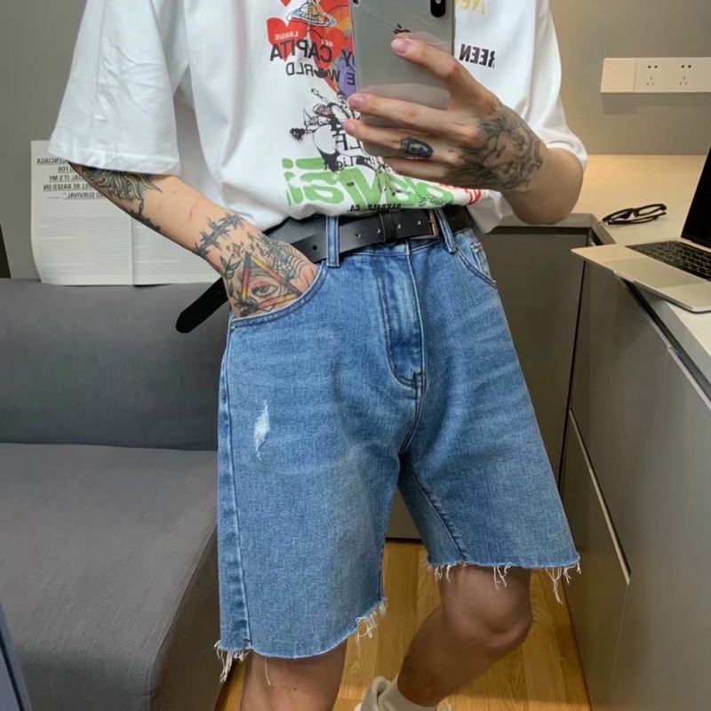 QUẦN SHORT JEANS KHÔNG TÚI SAO ( hình chụp thật )