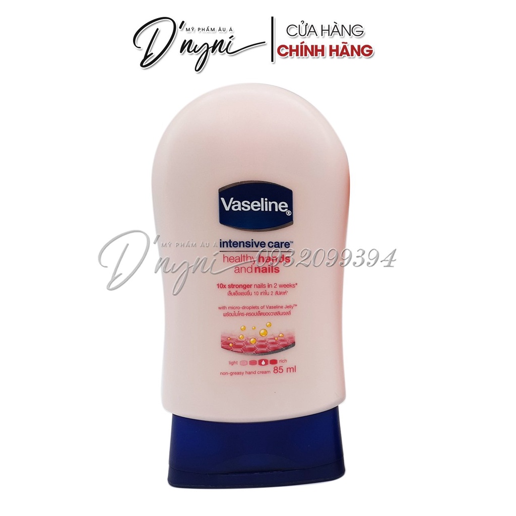 Kem dưỡng da tay và móng tay Vaseline Intensive Care 85g