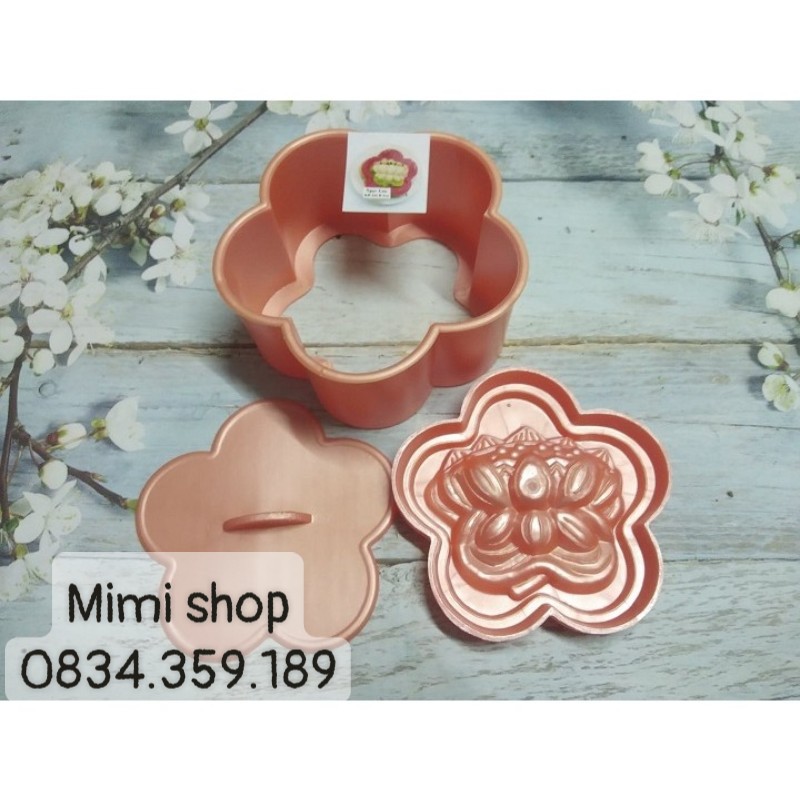 Khuôn xôi HOA CÚC nổi size đại 16cm nhựa cứng bền (kèm ảnh thật)