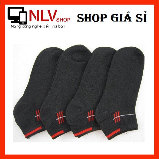 Tất sọc Hàn Quốc - Vớ sọc Korea Màu Đen #nlvshop2016 (1 đôi)