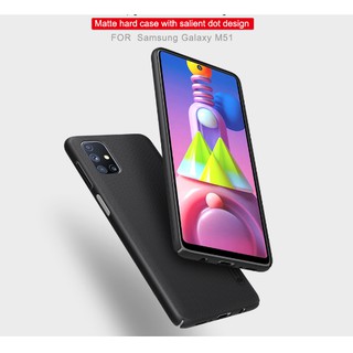Ốp lưng Samsung Galaxy M51 Chính hãng Nillkin sần chống vân tay - Tặng giá đỡ