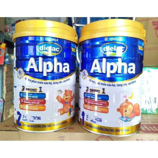 Sữa bột Dielac Alpha số 1 & 2 900g