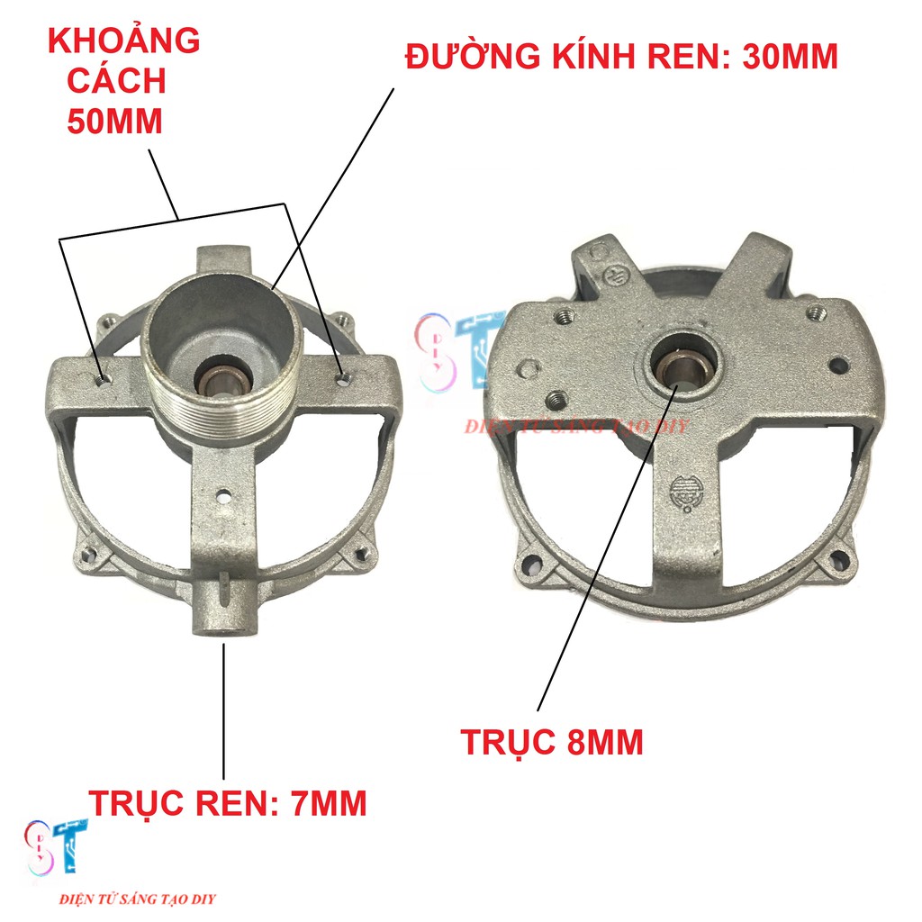 Bộ Vỏ Nhôm Stator Quạt Có Gắn Sẵn Bạc Thau