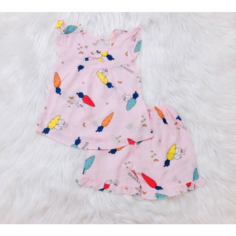 BỘ ĐÙI NGẮN BÉ GÁI, TOLE/LANH 2 DA LOẠI 1 SIÊU CƯNG