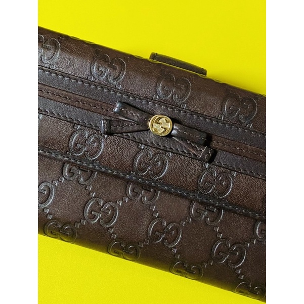 Ví dài da nâu Gucci hàng lướt còn rất đẹp
