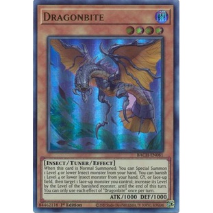 Thẻ bài Yugioh - TCG - Dragonbite / BACH-EN081'
